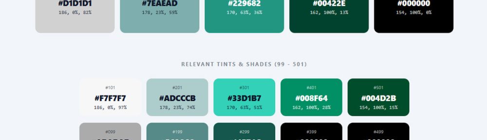 Tonal palette generator